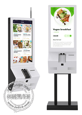 32&quot; lettore di schede gemellato di NFC della stampante di KioskWith di self service del touch screen del ristorante