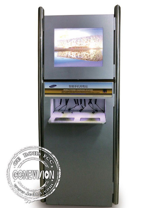Customized Touchscreen Mobile Phone Charging Station Self Pay Mobile Phone Charging Kiosk