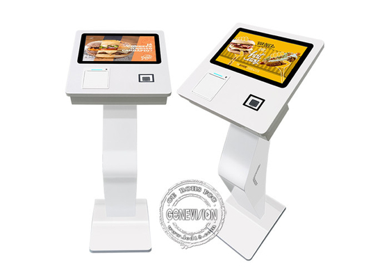 15.6'' Terminal a schermo tattile Chiosco di pagamento auto-ordine con stampante e scanner 2D