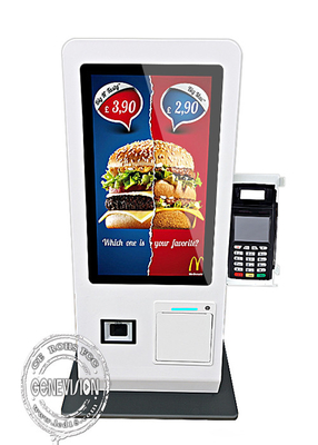 Chiosco touch screen self-service da 15,6 pollici con stampante da tavolo