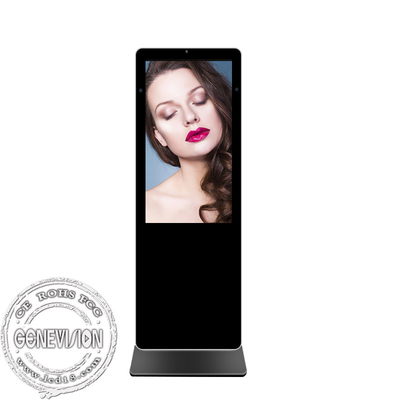 Chiosco a 43 pollici del touch screen con l'esposizione stante del pavimento dell'altoparlante e della macchina fotografica