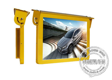 Schermo LCD a 19 pollici di pubblicità del bus di Android WIFI 4G GPS del contrassegno di Digital del bus del supporto del tetto