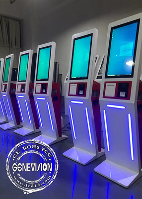 Stampante leggera principale a 27 pollici dell'analizzatore di Windows QR del chiosco del touch screen di self service della decorazione