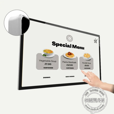 Touch screen PCAP un software astuto interattivo regolare di 10 del punto di Wifi dell'affissione a cristalli liquidi sostegni del bordo