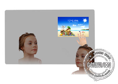 Contrassegno a 43 pollici di Digital di pubblicità dello specchio con il giocatore telecomandato del bagno TV di Wifi ed il sensore del corpo