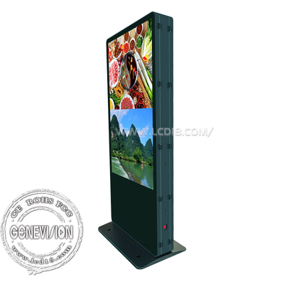 Display video LCD a due lati Chioschi pubblicitari Due display con segnaletica elevata