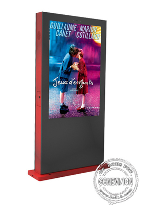 Colore nero Outdoor 55 pollici Android Super Slim Display Digitale Con Software Cms Alta luminosità 2500nit