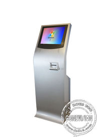 Isolato esile del chiosco del touch screen, tutto in uno con lo schermo del pannello e stampatore termico Self-Service Machine