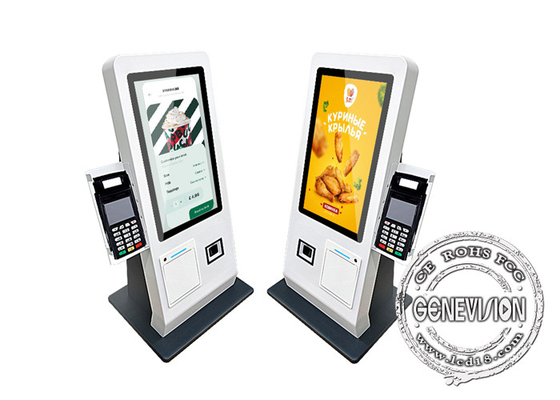 Desktop da 15,6 pollici Android11 System 2G 16G Self Service Payment Kiosk con scanner Qr e 80mm Terminal Printer POS