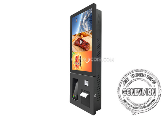 24 pollici Android NFC Scanner Ritratto Ristorante Self-Service Chiosco Ordini, Chiosco Pagamento Intelligente Con Card Reader