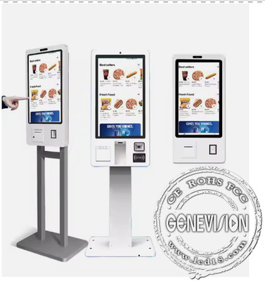 Chiosco di pagamento self-service interattivo avanzato con scanner QR logo e touchscreen PCAP a 10 punti