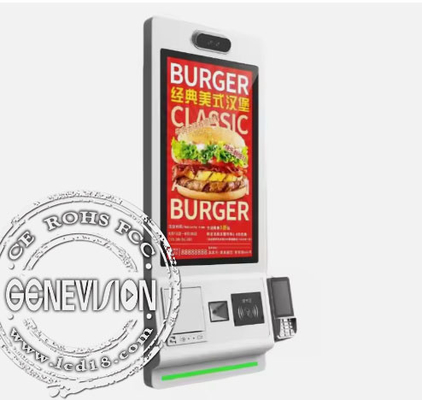 Ristorante self-service Payment Kiosk Machine da 21,5 pollici con touch screen e fotocamera