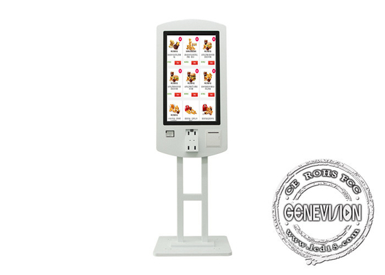 Terminal di pagamento con touch screen a doppio lato da 32 pollici per chiosco di ordinazione self-service