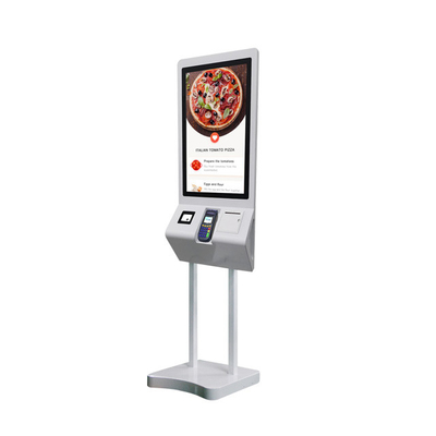 Chiosco self-service QSR McDonald's 27 pollici touch screen con scanner da 80 mm