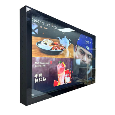 Cinema 55 pollici Super sottile di alluminio Dissipazione del calore all' esterno display LCD pubblicitario In 2000nits luminosità