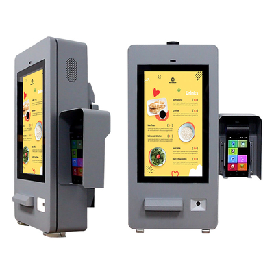 21.5 Inch Outdoor Food Truck Trailer Self Service Kiosk Con Ventilatore 5MP Camera