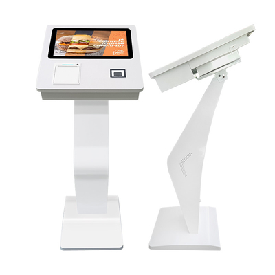 Chiosco a 15,6 pollici del touch screen di self service del paesaggio dell'analizzatore di WiFi con lo stampatore Free Standing