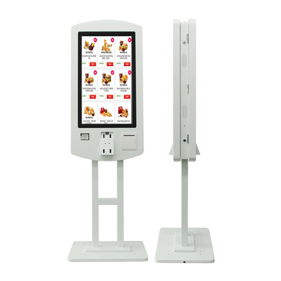 Self service d'ordinazione del chiosco del doppio touch screen laterale a 32 pollici per il ristorante