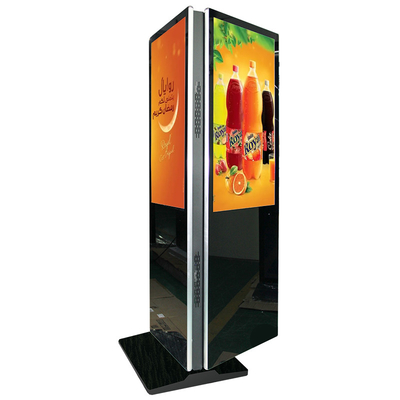 Dispositivo Android a doppio schermo a doppio lato da 43 pollici Wifi Touch Screen Kiosk con luminosità di 350nits