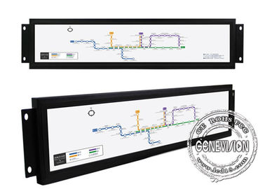 Esposizione LCD di Antivari allungata bus a 28 pollici di alta luminosità di Android del treno della pagina aperta dell'esposizione di Wifi