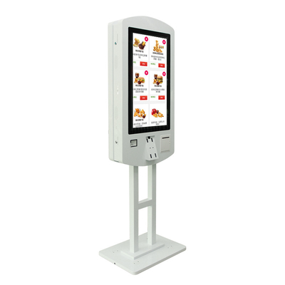 Chiosco terminale di pagamento self-service a doppio lato con scanner QR
