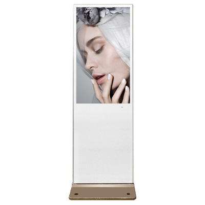 43 pollici Wifi Digital Signage Totem Colore Dorato Android Remote Control Cloud Server