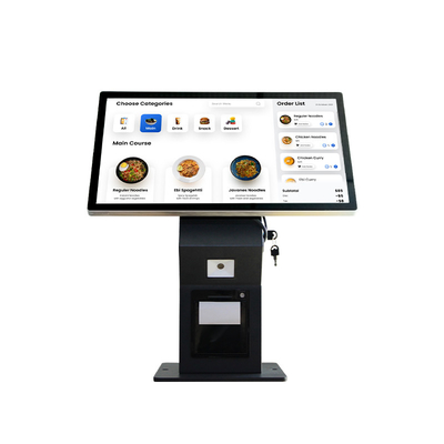 21.5 pollici Desktop Capacitive Touch Screen Autoservizio Chiosco automatico per ordini