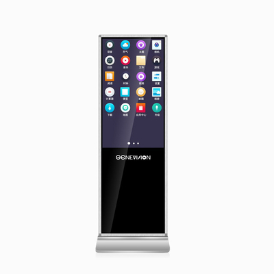 43 pollici Totem Super Slim Touch Screen Digital Signage Kiosk con software CMS gratuito