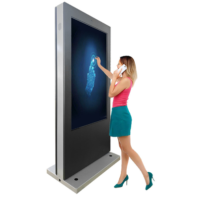 55 pollici IP65 Waterproof Outdoor Touch Screen Kiosk per Smart City