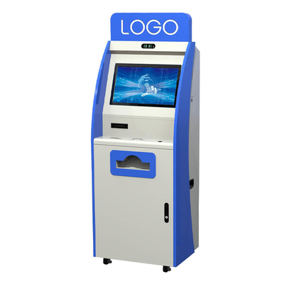 22 pollici lettore di carte d'identità A4 stampante scanner di codice QR chiosco self-service per l'ospedale