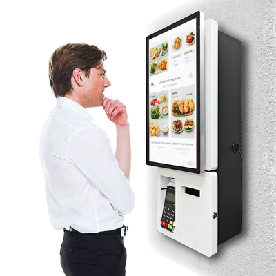 21.5''Wall Mount White Bill Payment Kiosk Menu Display Board Macchina di posta elettronica