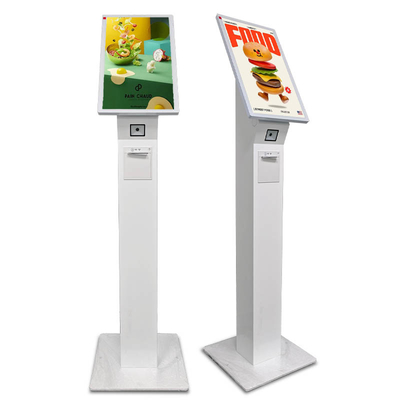 15.6 21.5 23.8 pollici Verticale Stand Bianco Servizio più intelligente Self-Service Chiosco