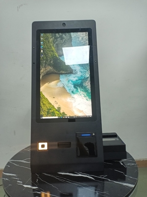 24 pollici Dispenser di carte di stanza PMS Chiosco self-service con scanner di passaporto OCR