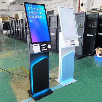Chiosco di pagamento self-service da 27 pollici con striscia luminosa a LED e touch screen
