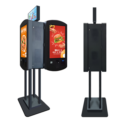 Chiosco di pagamento self-service a doppia faccia QSR con chipset Nvidia GeForce RTX 4060 da 32 pollici e box LED