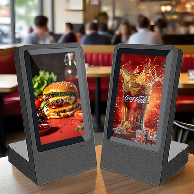 L Forma 10,1 pollici Super Slim LCD Touch Screen Chiosco Tavolo Di Pubblicità Display Per Retail