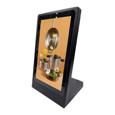 Display di segnaletica digitale touch PCAP LCD a forma di L da tavolo da 15,6 pollici Monitor touch screen portatile per menu per ristoranti e negozi