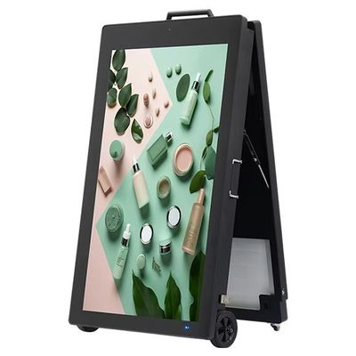Kiosk digitale portatile a energia solare - Scherma di pubblicità LCD piegabile TV all'aperto per la segnaletica digitale esterna