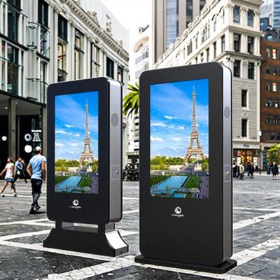 55 pollici all'aperto impermeabile Digital Signage Touch Screen TV 4K LCD Ad Player Chiosco
