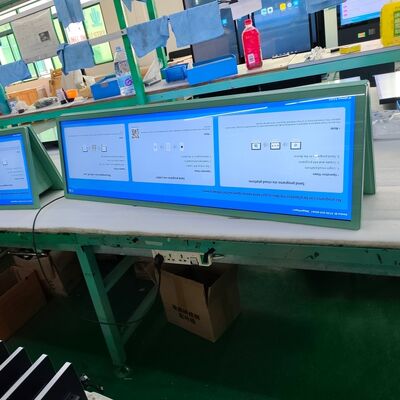 49.5 pollici Display a doppio schermo a soffitto con segnaletica digitale per ristoranti