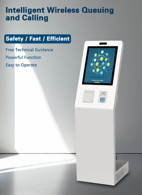 21.5 Inch Bank Queuing L Tipo Verticale Autoservizio Digital Signage Touch Screen Interattivo Information Kiosk