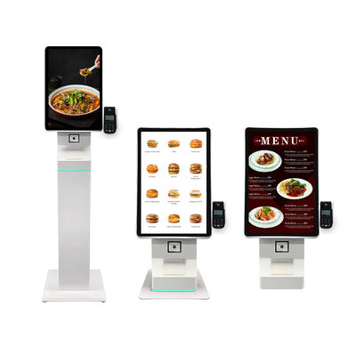 Chiosco touch screen interattivo da 24/32/43 pollici con touch capacitivo e lettore di carte NFC per terminale di pagamento self-service