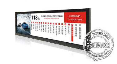 Tipo dimensione speciale di TFT del taglio a 28 pollici dell'esposizione del monitor di allungamento per il giocatore di pubblicità del bus