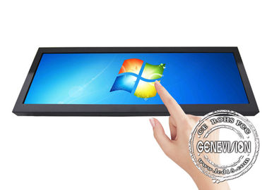Informazioni allungate fissate al muro 19 di domanda dell'esposizione dell'affissione a cristalli liquidi. a 7 pollici con il sistema di Windows