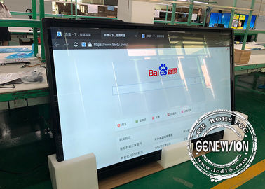 Schermo video LCD del grande supporto a 100 pollici eccellente della parete con HDMI dentro ed il touch screen della porta USB