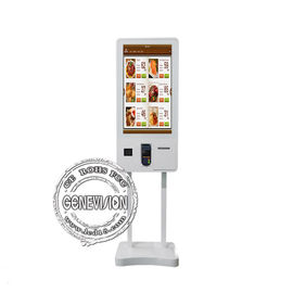 Chiosco d'ordinazione del monitor del touch screen di self service a 32 pollici con l'analizzatore/stampatrice di QR