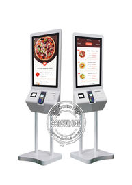 Touch screen a 27 pollici di Android del chiosco self service di Mcdonald con lo stampatore Scanner della macchina di posizione