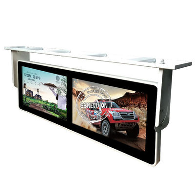 Bus LCD dello schermo doppio a 24 pollici che annuncia esposizione con l'OS di Android 7,1