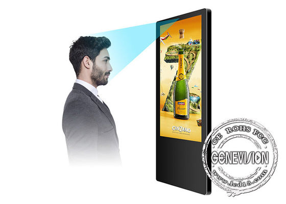 Schermo ultra sottile di pubblicità dell'elevatore di Android con riconoscimento di fronte