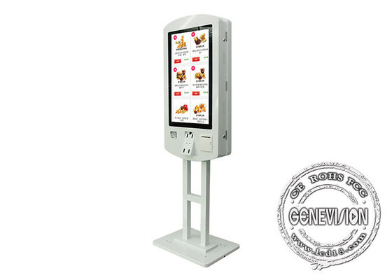 chiosco d'ordinazione di self service parteggiato doppio di 32in AIO con il touch screen capacitivo
